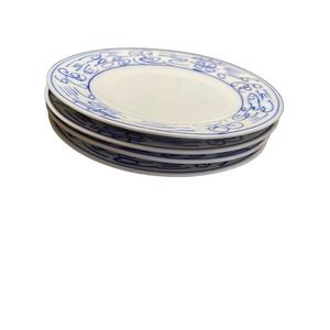 Antique Chinese Double Happiness Porcelain Plates Set Of 4